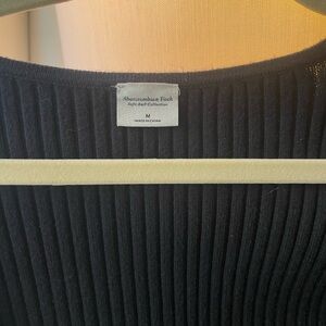 Black Abercrombie Cross Sweater